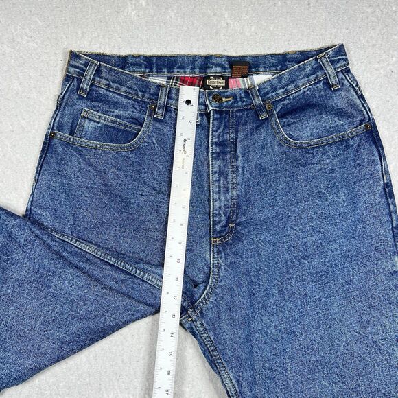 Guide Gear Flannel Lined Jeans Women's 14 Super Heavy Duty Blue Denim Classic - Picture 7 of 14